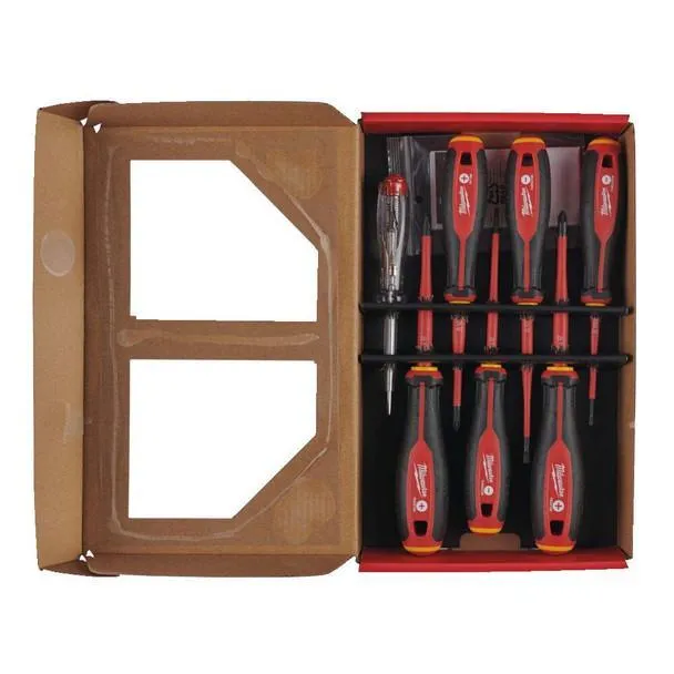 Milwaukee 4932478738 Tri Lobe VDE Screwdriver PZ 7 Piece Set