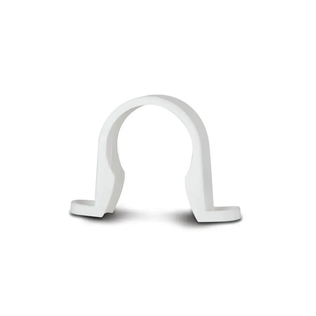 Push Fit Waste 40mm White Pipe Clip | BuyMaterials.com